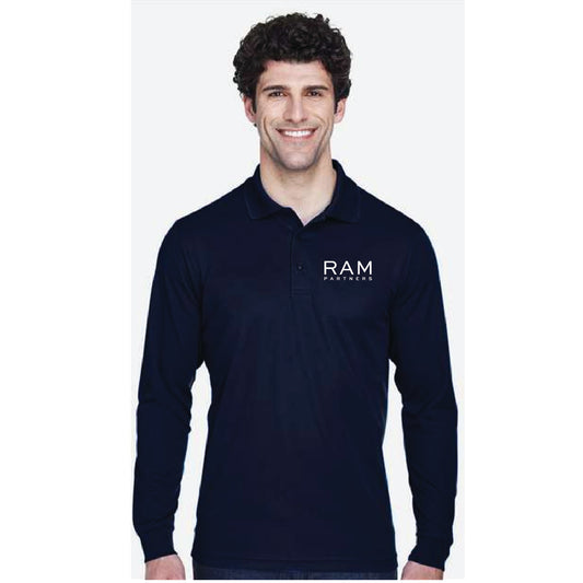 88192 - CORE365 Pinnacle Performance Long Sleeve Piqué Polo